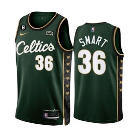 Dres Boston Celtics Marcus Smart 36 Nike 2022-23 City Edition Zelena Swingman